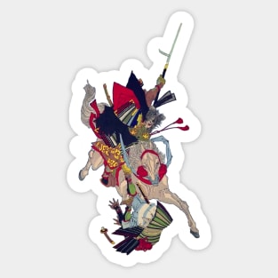 Samurai Taira no Masakado Yoshitoshi woodblock Sticker